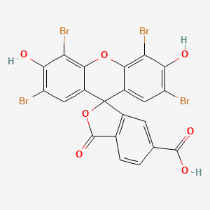 Chemical structure of 2',4',5',7'-Tetrabromo-3',6'-dihydroxy-3-oxo-3H-spiro[isobenzofuran-1,9'-xanthene]-6-carboxylic acid