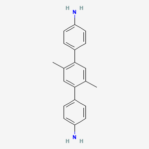 Chemical structure of 2',5'-Dimethyl-[1,1':4',1''-terphenyl]-4,4''-diamine