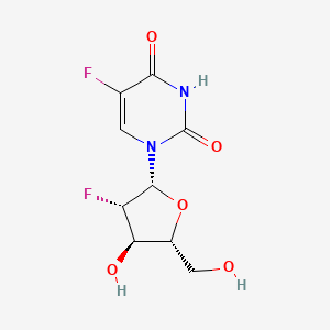 Chemical structure of 2',5-Difluoro-2'-deoxy-1-arabinosyluracil