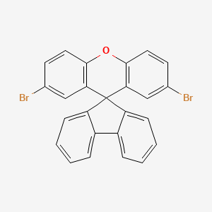 Chemical structure of 2',7'-Dibromospiro[fluorene-9,9'-xanthene]