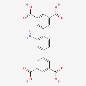Chemical structure of 2'-Amino-[1,1':4',1''-terphenyl]-3,3'',5,5''-tetracarboxylic acid