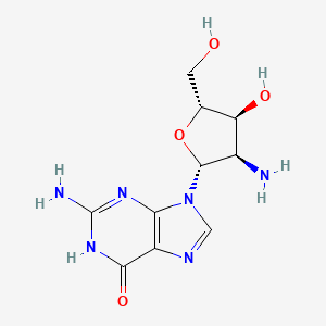 Chemical structure of Deoxyguanosine,2'-amino