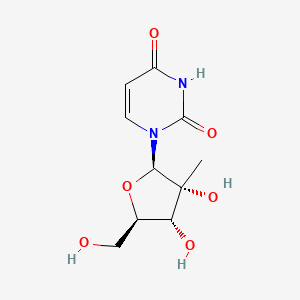 Chemical structure of 2'-C-methyluridine