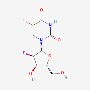 Chemical structure of 2'-Deoxy-2'-fluoro-5-iodouridine
