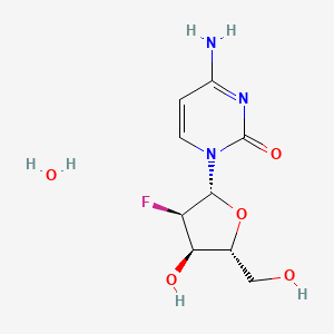 Chemical structure of 2'-Deoxy-2'-fluorocytidine hydrate