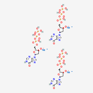 Chemical structure of 2'-Deoxyinosine-5'-triphosphate trisodium salt