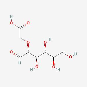 Chemical structure of 2-O-(Carboxymethyl)-D-glucose