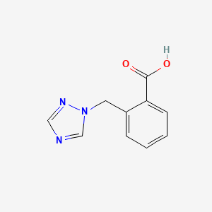 Chemical structure of 2-((1H-1,2,4-Triazol-1-yl)methyl)benzoic acid