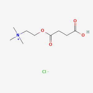 Chemical structure of Succinylmonocholine chloride