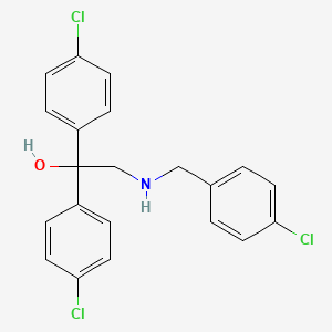 Chemical structure of 2-((4-Chlorobenzyl)amino)-1,1-bis(4-chlorophenyl)ethanol