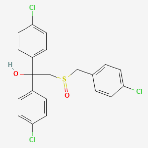 Chemical structure of 2-((4-Chlorobenzyl)sulfinyl)-1,1-bis(4-chlorophenyl)ethanol