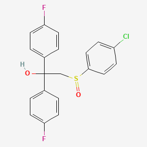 Chemical structure of 2-((4-Chlorophenyl)sulfinyl)-1,1-bis(4-fluorophenyl)ethanol