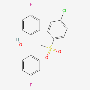 Chemical structure of 2-((4-Chlorophenyl)sulfonyl)-1,1-bis(4-fluorophenyl)ethanol