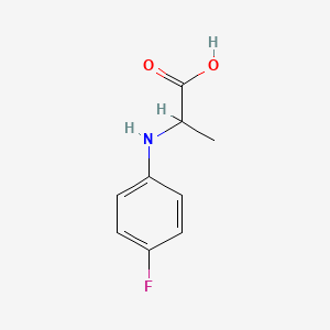 Chemical structure of N-(4-Fluorophenyl)alanine