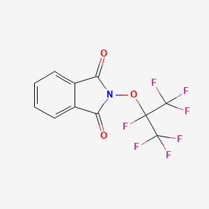 Chemical structure of 2-((Perfluoropropan-2-yl)oxy)isoindoline-1,3-dione