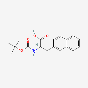 Chemical structure of 2-Tert-butoxycarbonylamino-3-naphthalen-2-YL-propionic acid