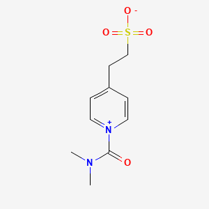 Chemical structure of 2-(1-(Dimethylcarbamoyl)pyridin-1-ium-4-yl)ethane-1-sulfonate