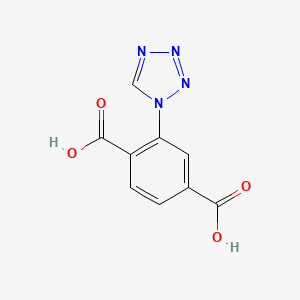 Chemical structure of 2-(1H-Tetrazol-1-yl)terephthalic acid