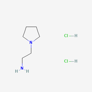 Chemical structure of 2-(1-Pyrrolidinyl)ethanamine Dihydrochloride