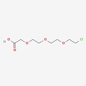 Chemical structure of 2-(2-(2-(2-Chloroethoxy)ethoxy)ethoxy)acetic acid