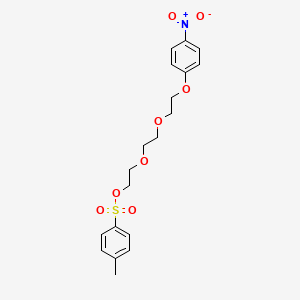 Chemical structure of 2-(2-(2-(4-Nitrophenoxy)ethoxy)ethoxy)ethyl 4-methylbenzenesulfonate