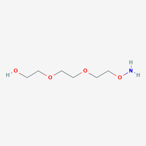 Chemical structure of 2-(2-(2-(Aminooxy)ethoxy)ethoxy)ethan-1-ol