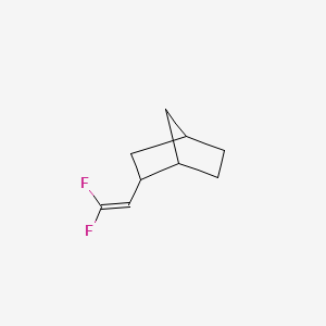 Chemical structure of 2-(2,2-Difluorovinyl)bicyclo[2.2.1]heptane