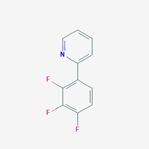 Chemical structure of 2-(2,3,4-Trifluorophenyl)pyridine