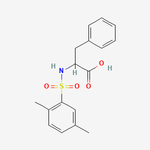 Chemical structure of ((2,5-Dimethylphenyl)sulfonyl)phenylalanine