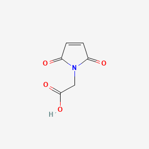 Chemical structure of 2-(2,5-Dioxo-2,5-dihydro-1H-pyrrol-1-yl)acetic acid