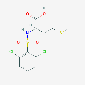 Chemical structure of ((2,6-Dichlorophenyl)sulfonyl)methionine