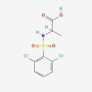 Chemical structure of ((2,6-Dichlorophenyl)sulfonyl)alanine