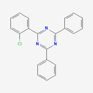 Chemical structure of 2-(2-Chlorophenyl)-4,6-diphenyl-1,3,5-triazine