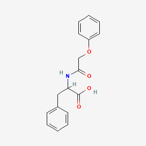 Chemical structure of 2-(2-Phenoxy-acetylamino)-3-phenyl-propionic acid