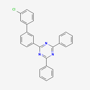 Chemical structure of 2-(3'-Chlorobiphenyl-3-yl)-4,6-diphenyl-1,3,5-triazine