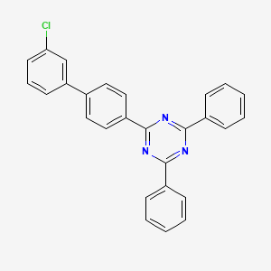 Chemical structure of 2-(3'-Chlorobiphenyl-4-yl)-4,6-diphenyl-1,3,5-triazine