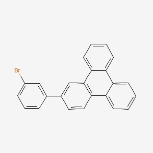 Chemical structure of 2-(3-Bromophenyl)triphenylene