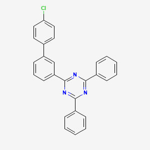 Chemical structure of 2-(4'-Chlorobiphenyl-3-yl)-4,6-diphenyl-1,3,5-triazine