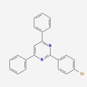 Chemical structure of 2-(4-Bromophenyl)-4,6-diphenylpyrimidine