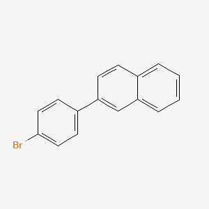 Chemical structure of 2-(4-Bromophenyl)naphthalene
