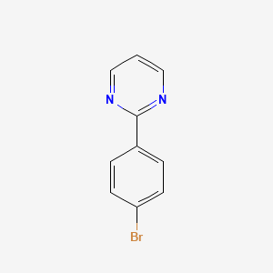 Chemical structure of 2-(4-Bromophenyl)pyrimidine