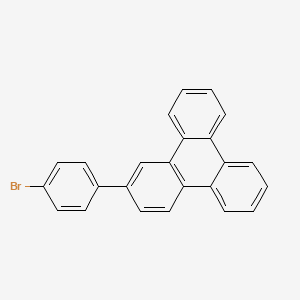 Chemical structure of 2-(4-Bromophenyl)triphenylene