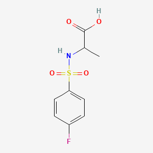 Chemical structure of 2-(4-Fluoro-benzenesulfonylamino)-propionic acid