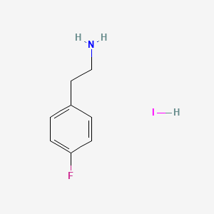 Chemical structure of 2-(4-Fluorophenyl)ethylamine Hydroiodide