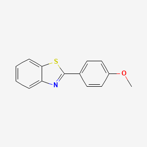 Chemical structure of 2-(4-Methoxyphenyl)benzothiazole