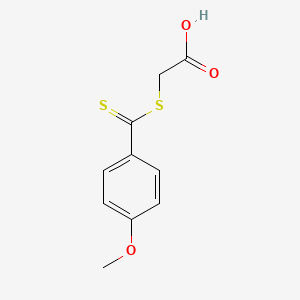 Chemical structure of ((4-Methoxybenzothioyl)thio)acetic acid