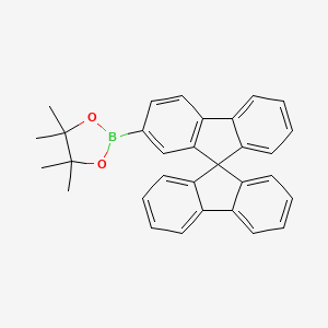 Chemical structure of 9,9-Spirodifluorene-2-Boronic acid pinacol ester