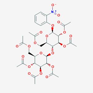 Chemical structure of o-Nitrophenyl b-D-Cellobioside Heptaacetate