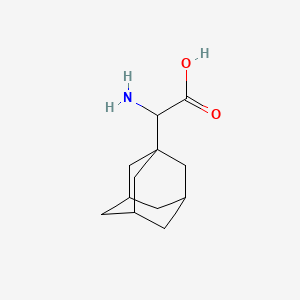 Chemical structure of 2-(Adamantan-1-yl)-2-aminoacetic acid
