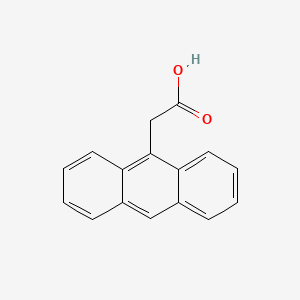 Chemical structure of 9-Anthraceneacetic acid